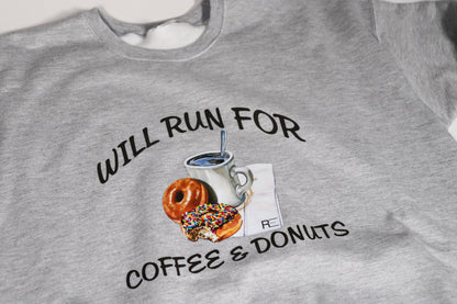 Unisex Fleece Coffee & Donuts Crew