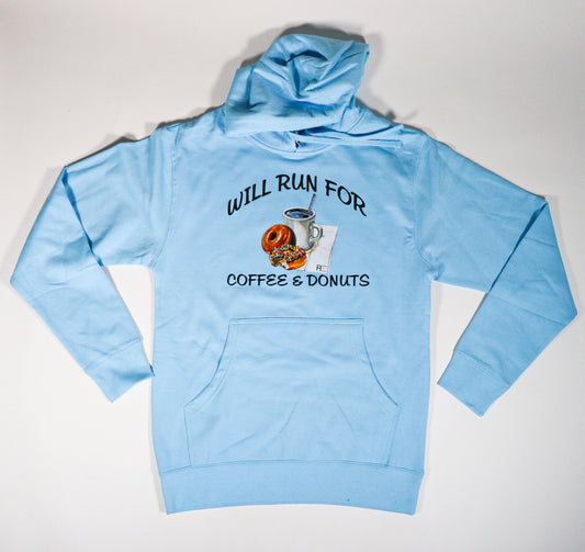 Will Run For Coffee & Donuts Hoodie