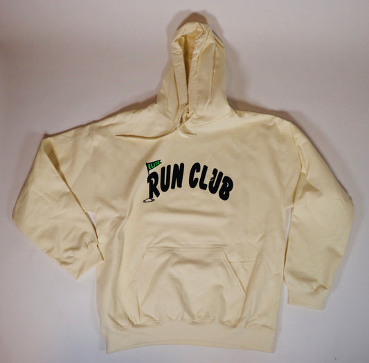 Elite Run club cream hoodie UNISEX (s,m,l,xl)