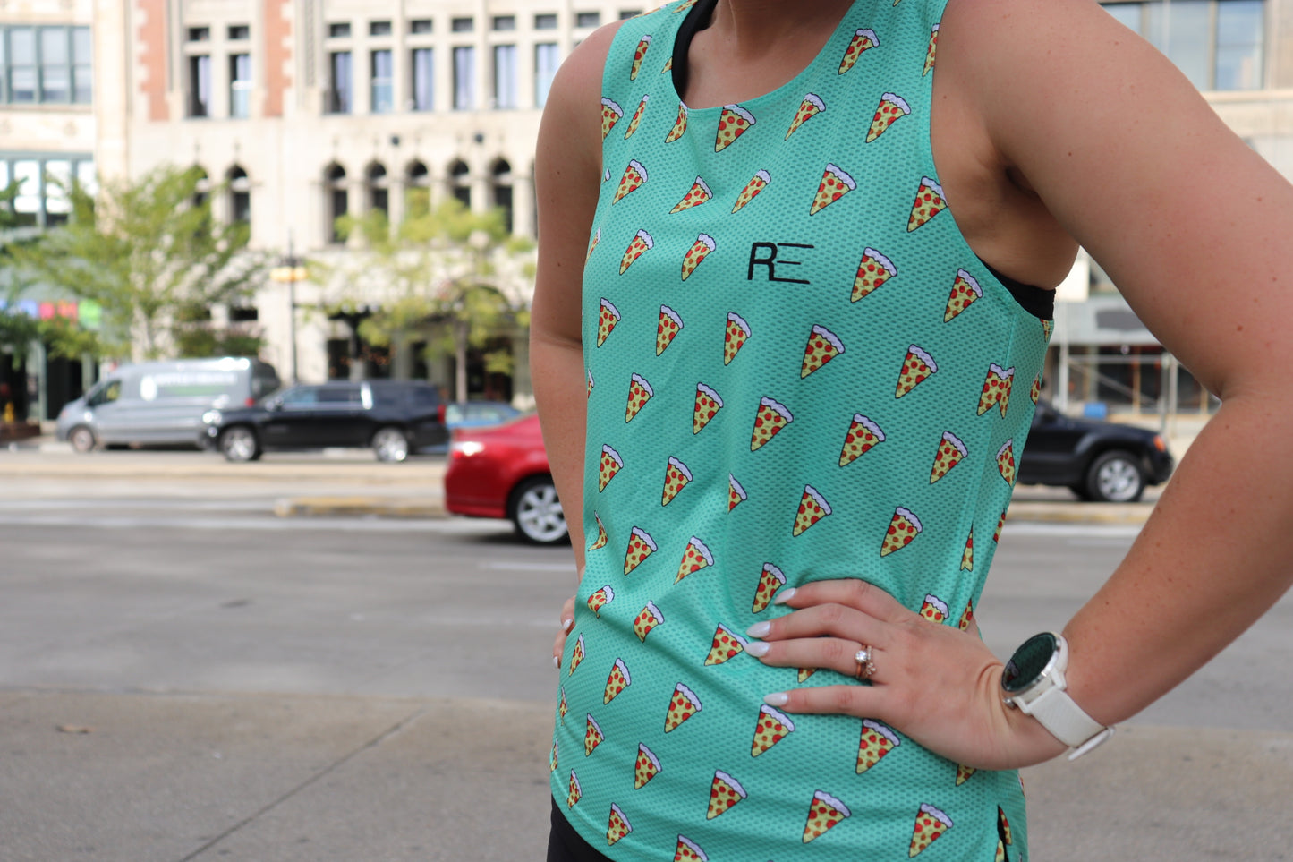 Chicago Inspired Pizza Racing Singlet